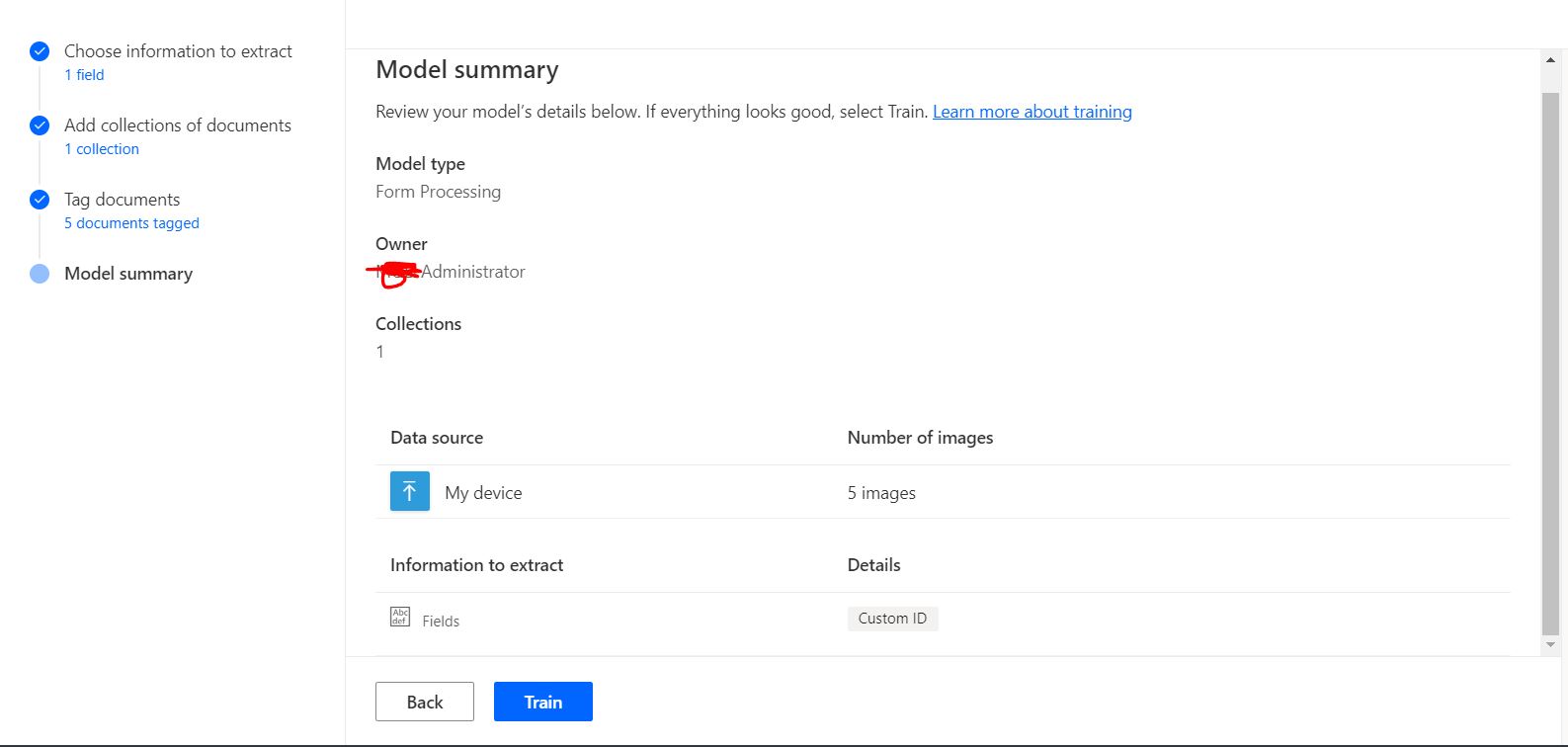 Summary Page