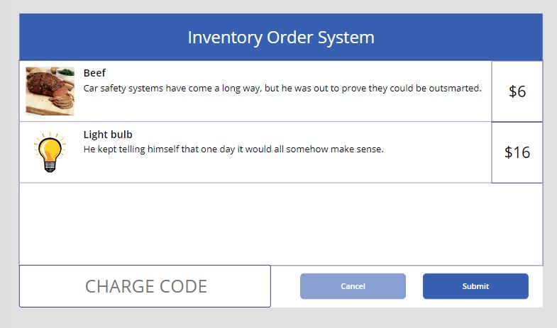 Charge Code