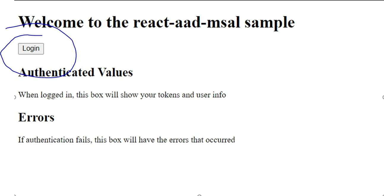 Go to our application now and lets try to Login