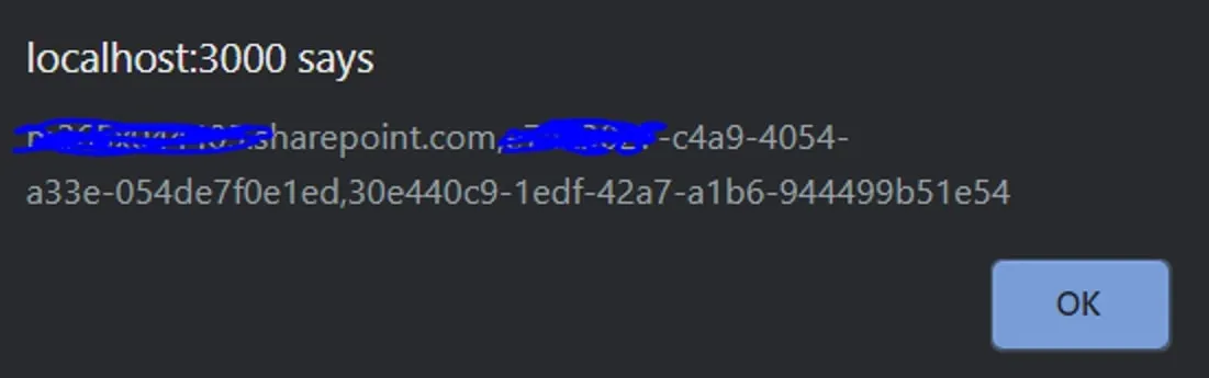 Alerting data we got from SharePoint