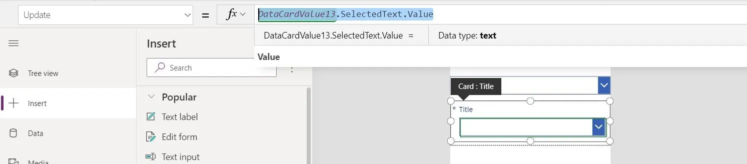 We need to update the formula