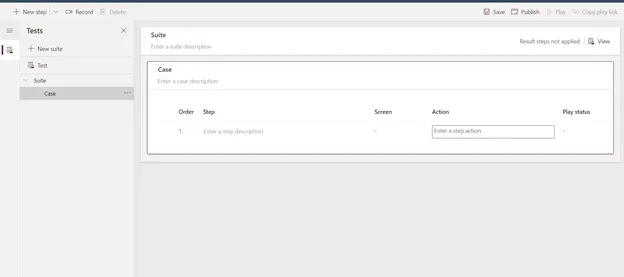 Creating a List named "Test Site List Only"