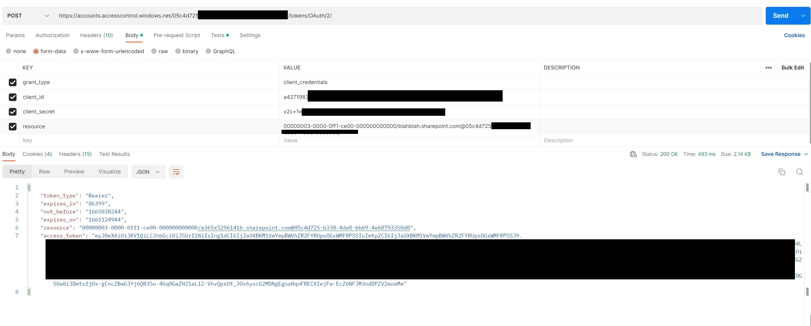 After Send, you should be getting the following response