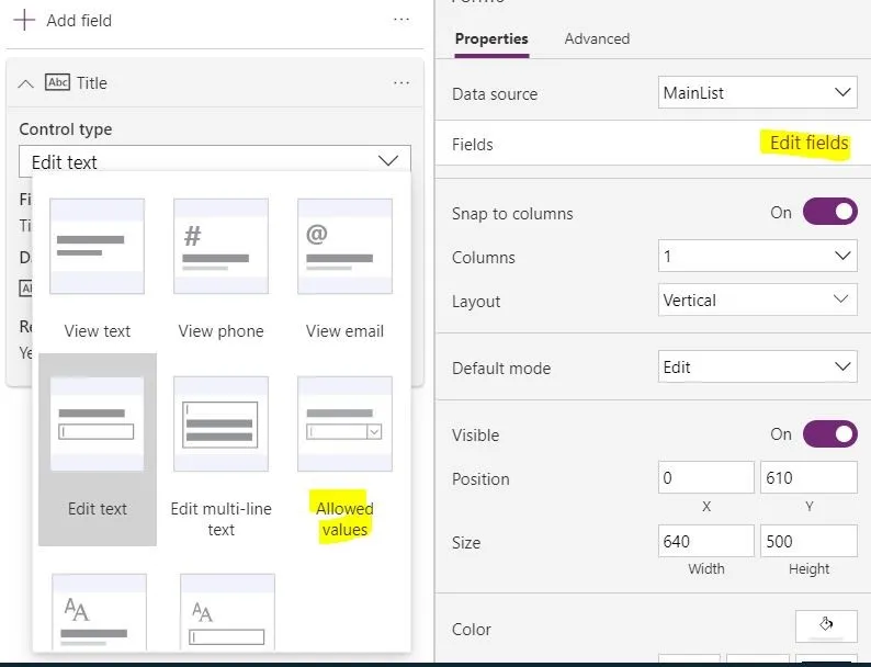 Change the Title Field