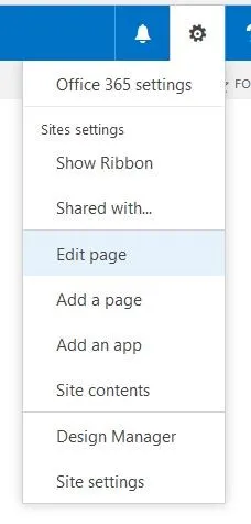 Edit the Search Center