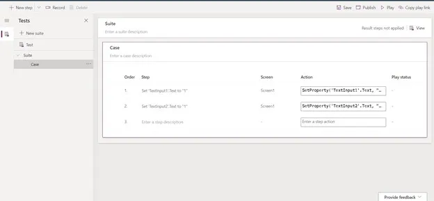 Creating a List named "Test Site List Only"
